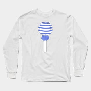 Deep blue stripe lollipop Long Sleeve T-Shirt